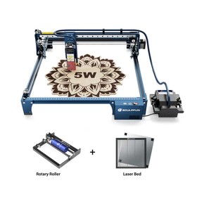 SCULPFUN S30 5W Lasergravierer + Rotationswalze + Laserbett