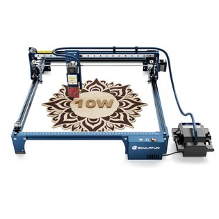 SCULPFUN S30 Pro 10W Laser Engraver Cutter, Automatic Air-assist, 0.06*0.08mm Laser Focus, 32-bit Motherboard, Replaceable Lens, Engraving Size 410*400mm, Expandable to 935*905mm