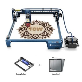 SCULPFUN S30 Pro 10W Graveur laser + rouleau rotatif + lit laser