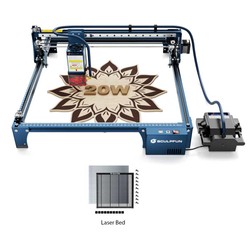 SCULPFUN S30 Pro Max 20W Laser Engraver Cutter, Automatic Air-assist, 0.08*0.1mm Laser Focus, 32-bit Motherboard, Replaceable Lens, Engraving Size 410*400mm, Expandable to 935*905mm
