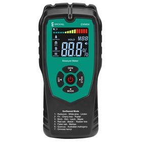 ERICKHILL EWM04 Pinless Wood Moisture Meter - Non-Destructive Digital Detector for Firewood, Flooring, Lumber