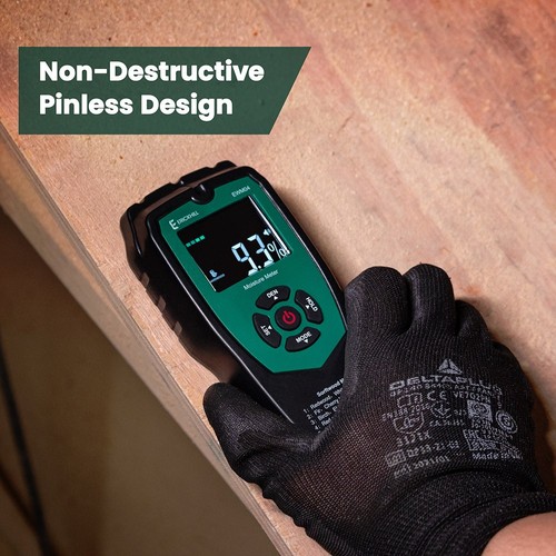 Humidimètre Numérique Pour Bois - Mesure Humidité Et Température - Portable Avec Arrêt Auto - Pour Menuiserie, Bricolage