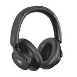 Tronsmart SOUNFII Q20S Hybrid ANC Headphones, Hybrid Active Noise Cancellation, 60 Hours Playtime, Hi-Res Audio, 90° Swiveling Earpads, Pair with 2 Devices, Tronsmart App Control - Black