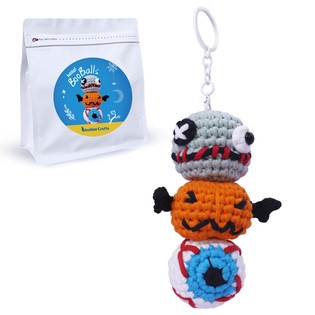 NestledCrafts Halloween Crochet Kit for Beginners, Amigurumi Knitting Kit, with Step-by-Step Video Tutorials – BooBalls