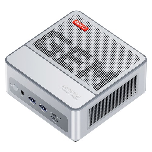 AOOSTAR GEM12 PRO R7 8845HS Mini-PC 32 1TB Silber