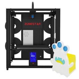 Zonestar Z9V5MK6 4 เครื่องอัดรีด 3D เครื่องพิมพ์