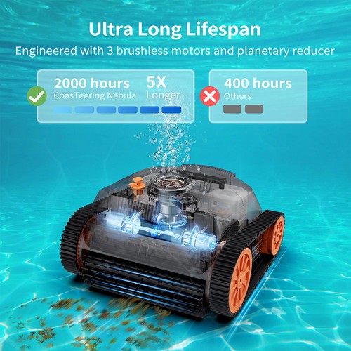 CoastTeering Nebula Sladdlös Robotic Pool Cleaner