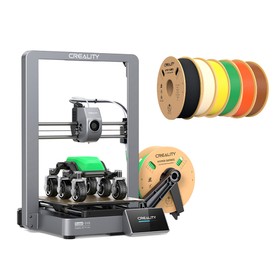 Imprimante 3D Creality Ender3 V3 6 pièces de filament Creality Hyper PLA  Couleur de peau noire Jaune Vert Orange Marron