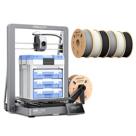Imprimante 3D Creality Ender3 V3 Plus 6 pièces de filament Creality Hyper PLA  2 kg noir 2 kg blanc 2 kg gris