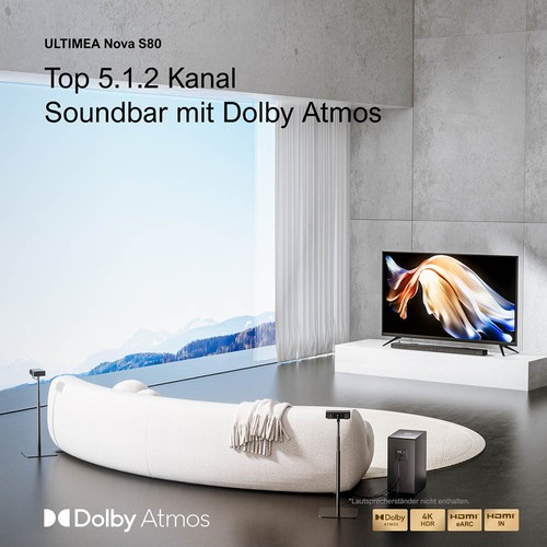 Ultimea Nova S80 Soundbar and Subwoofer
