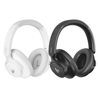 2 db Tronsmart SOUNFII Q20S hibrid ANC fejhallgató, hibrid aktív zajszűrés, 60 óra lejátszási idő, nagy felbontású hang, 90°-ban forgatható fülpárnák, 2 eszközzel párosítható, Tronsmart alkalmazásvezérlés - fehér + fekete