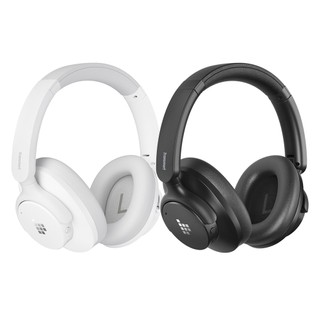 2pcs Tronsmart SOUNFII Q20S Hybrid ANC Headphones, Bluetooth 5.3, Hybrid Active Noise Cancellation, 60 Hours Playtime, Hi-Res Audio, 90° Swiveling Earpads, Pair with 2 Devices, Tronsmart App Control - White + Black