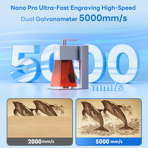 LONGER Nano Pro 12W Smart Laser Engraver Rotary Chuck 120x330mm (0,39x1,08 Zoll) Erweiterungssatz