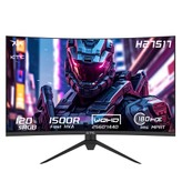 KTC H27S17 27-inch 1500R Curved Gaming Monitor QHD 2560x1440 16:9 ELED 180Hz 120% sRGB 4000:1 Contrast Ratio 1ms MPRT Response Time