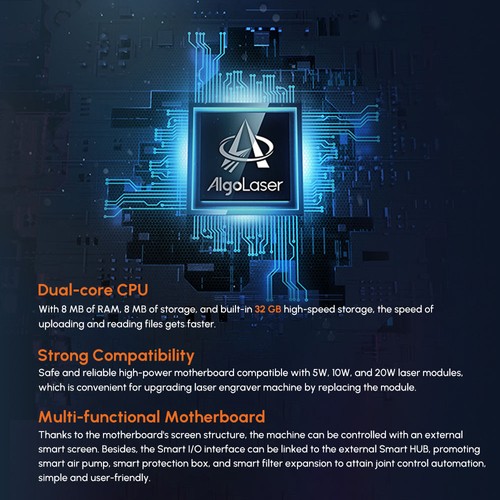 スマホ対応 レーザー彫刻機 AlgoLaser DIY KIT 5W おまけ付き AlgoLaser DIY KIT 5W Diode Laser Engraver | Wellbots
