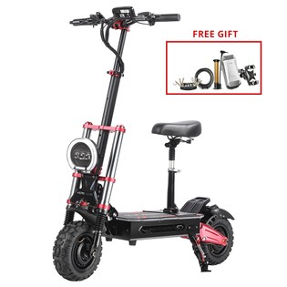 BOYUEDA S5-11 Electric Scooter, 2*3000W Motor, 60V 38AH Battery, 11-inch Tire, 85km/h Max Speed, 120km Range, Dual Hydraulic Disc Brakes, Hydraulic Shock Absorber, LCD Display