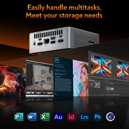 GEEKOM AE8 Mini PC AMD R9-8945 32GB+1TB