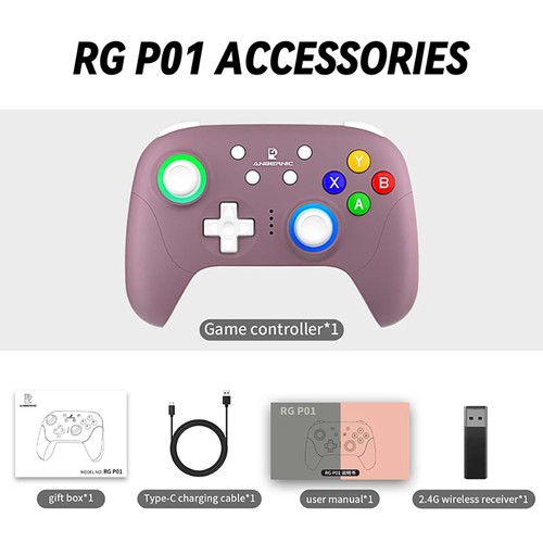 2 Stück ANBERNIC RG P01 Gamecontroller Lila