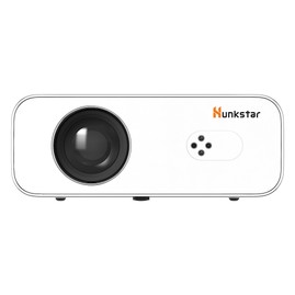 Hunkstar P3 Projecteur Android 1000 ANSI 1080P natif décodage 4K HDR10 correction automatique du keystone et mise au point automatique Android 9.0 Bluetooth 5.0 WiFi 6 2 haut-parleurs 5 W