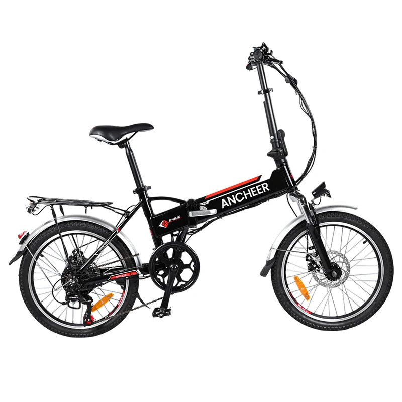 ANCHEER AM1908 Electric Bike 250W 8Ah Black