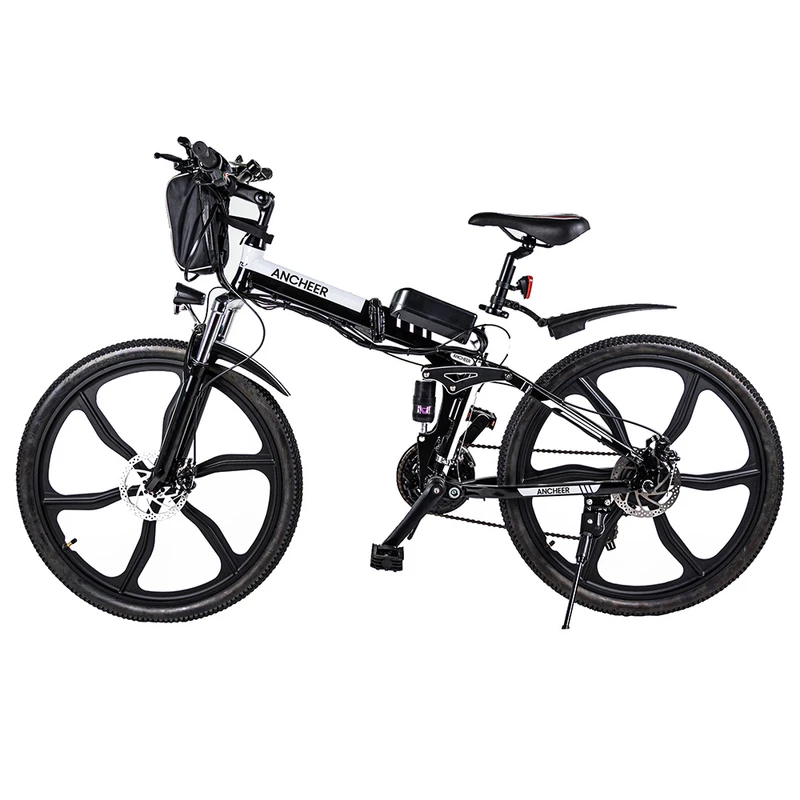 ANCHEER AM4142 L Electric Bike 250W 36V 8Ah Black White