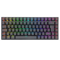 Refurbished Redragon K629-RGB 75% RGB Backlight Mechanical Gaming Keyboard 84 Keys Red Switch DE Layout Black