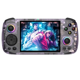 ANBERNIC RG 406H Game Console Transparent Purple