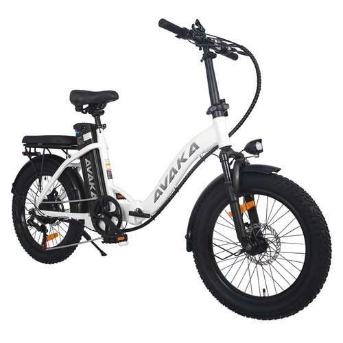 AVAKA BZ20 PLUS Elektrofahrrad Speichenrad Weiß