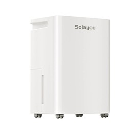 Solayce PD12R-02EE Déshumidificateur 12 L/24 h grand réservoir d'eau de 3.2 L affichage numérique de l'humidité zone de couverture 35 ㎡ (376 pi²) minuterie 24 h
