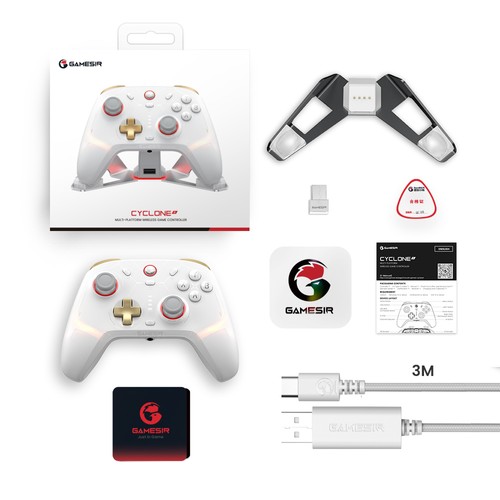 GameSir Cyclone 2 Game Controller White Bundle Edition