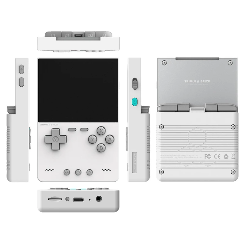 Trimui Brick Handheld Game Console 64GB TF Card White