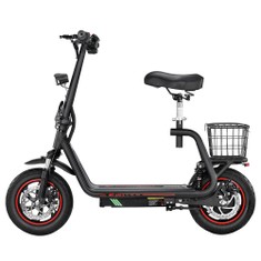 HONEY WHALE M5 Pro-S Elektroroller mit Sitz 500-W-Motor 12-Zoll-Luftreifen