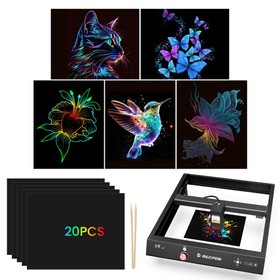 120 Stück Mecpow Kratzpapier Kunst Set