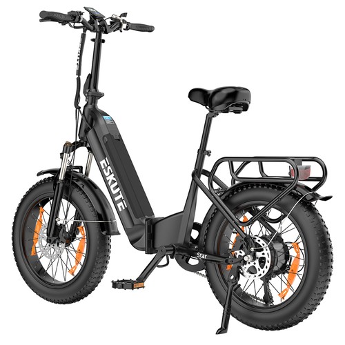 ESKUTE Star Elektrofahrrad 20 Zoll 36V 25Ah 25km/h 250W Motor Schwarz