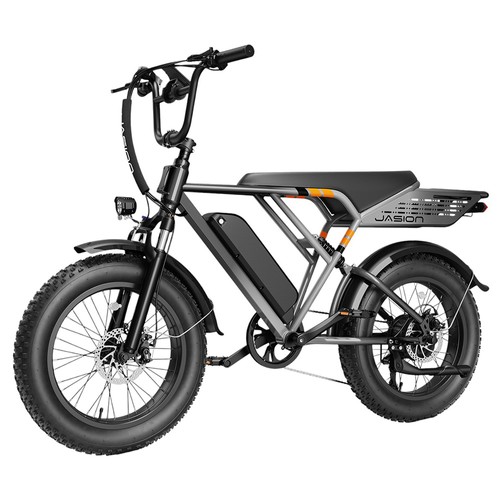 JASION RetroVolt Elektrofahrrad 500W 48V 12.5AH Grau