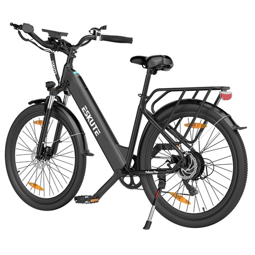 ESKUTE Polluno Plus Elektrofahrrad 26 Zoll Schwarz