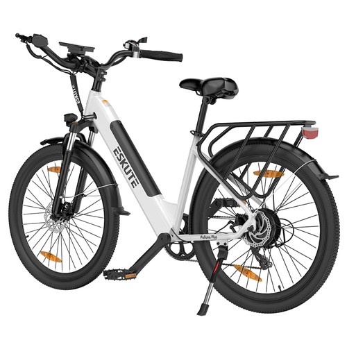 ESKUTE Polluno Plus Elektrofahrrad 26 Zoll Weiß