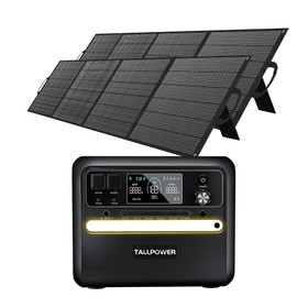 สถานีพลังงาน TALLPOWER V2400 2160Wh + แผงโซลาร์เซลล์ 2x 400W