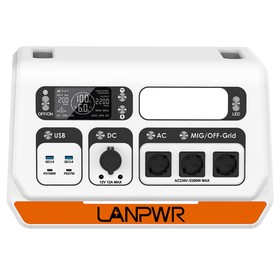 Refurbished LANPWR 2200PRO 2200W Portable Power Station EU Plug