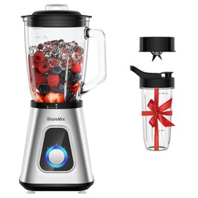 BioloMix SF701 1300 W avec récipient en verre de 1,5 L Mixeur à smoothie
