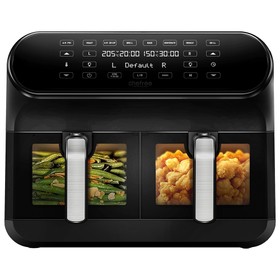 CHEFREE AFW20 Dual Air Fryer with Viewing Window 8L Family Sized