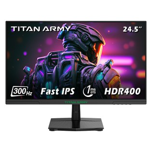 TITAN ARMY P2510HS Gaming Monitor, 24.5-inch 1920*1080 CSOT Fast IPS Screen, 300Hz Refresh Rate, HDR400, 121% sRGB, 1ms GTG Response Time, Adaptive-Sync, Hardware Low Blue Light, Gaming Assist, PIP/PBP Display, VESA Mounting