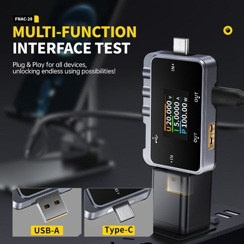 FNIRSI FNAC-28 2in1 Typ-C USB-Tester