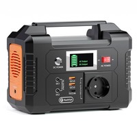 Refurbished FlashFish E200 200W Portable Power Station, 151Wh Lithium Battery, 1x Pure Sine Wave AC220V Output, for RV Camping Van