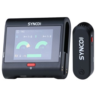 SYNCO G3 Pro Wireless Collar Microphone, 250m 2.4GHz Transmission, 2-inch Touch Screen, 3 Levels of Noise Cancellation, 10 Hours of Continuous Recording