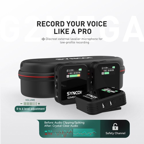 SYNCO G2 Mega Drahtloses Mikrofon A1 Version