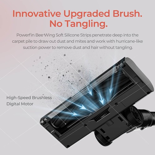 JIGOO C200 Cordless Vacuum Cleaner, Gray
