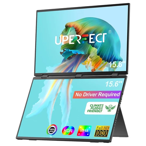 UPERFECT Delta 15.6-inch Dual Screen Portable Folding Monitor, (Geekbuying Europe)