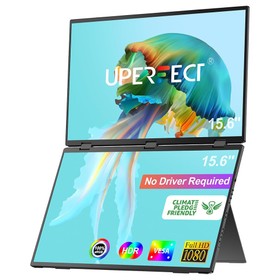 UPERFECT Delta 15.6-inch Dual Screen Portable Folding Monitor US Plug