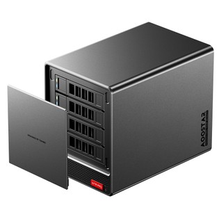 AOOSTAR WTR Pro NAS Mini PC, AMD Ryzen 7 5825U 8 Cores Max 4.5GHz, 16GB RAM 512GB SSD, HDMI+DP+Type-C Triple 4K Display, WiFi 6 Bluetooth 5.2, 2*USB3.0 2*USB2.0 2*2.5G RJ45 1*Micro SD Card Port 1*Audio Jack - EU Plug